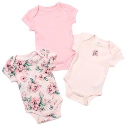 Baby Girl (NB-9M) Little Me 3pk. Dream Floral Bodysuits