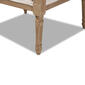 Baxton Studio Clemence Upholstered Whitewashed Wood Armchair - image 8