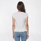 Womens MNK Cap Sleeve Ruffle Hemline Star Tee - image 2