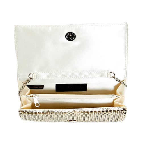 Jessica McClintock Metal Mesh Roll Bag