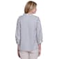 Plus Size Ali Miles 3/4 Sleeve Wire Collar Abstract Patch Print - image 2