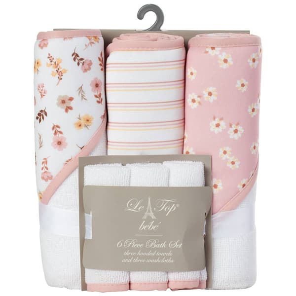 Le Top(R) 6pc. Floral & Stripe Bath Set - image 
