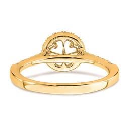 Pure Fire 14kt. Gold Promise Lab Grown Diamond Halo Ring