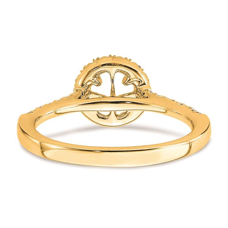 Pure Fire 14kt. Gold Promise Lab Grown Diamond Halo Ring