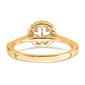 Pure Fire 14kt. Gold Promise Lab Grown Diamond Halo Ring - image 5