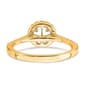 Pure Fire 14kt. Gold Promise Lab Grown Diamond Halo Ring - image 5