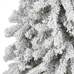 Puleo International 6ft. Pre-Lit Flocked Christmas Tree