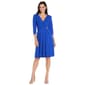 Womens R&M Richards 3/4 Sleeve Ity Side Buckle Dress - image 1