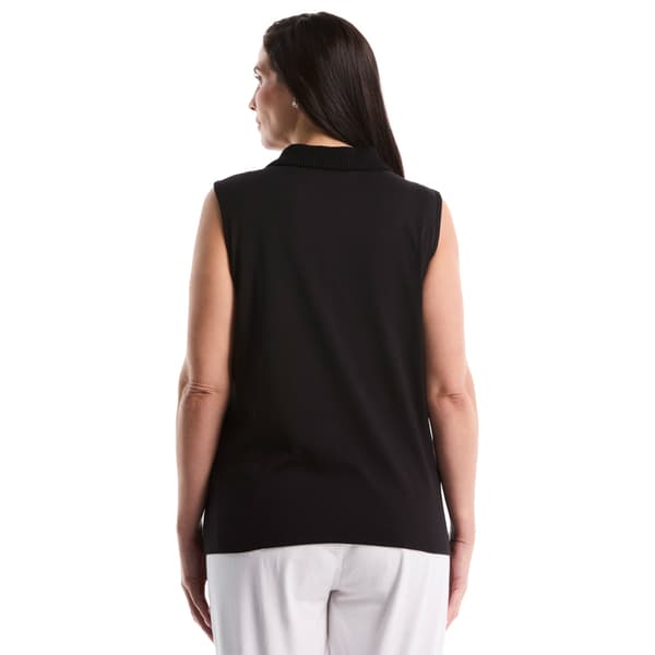 Plus Size Rafaella® Sleeveless Collared Polo