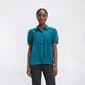 Womens Nicole Miller Short Sleeve Button Front Solid Blouse - image 1