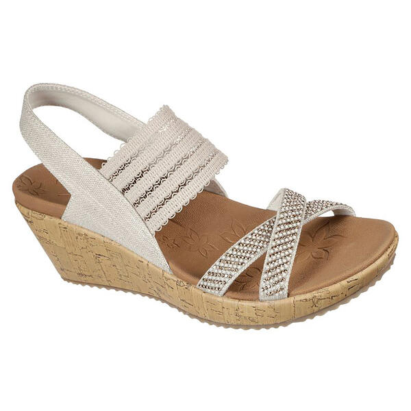 Womens Skechers Beverlee Fancy Sips Slingback Wedge Sandals - image 