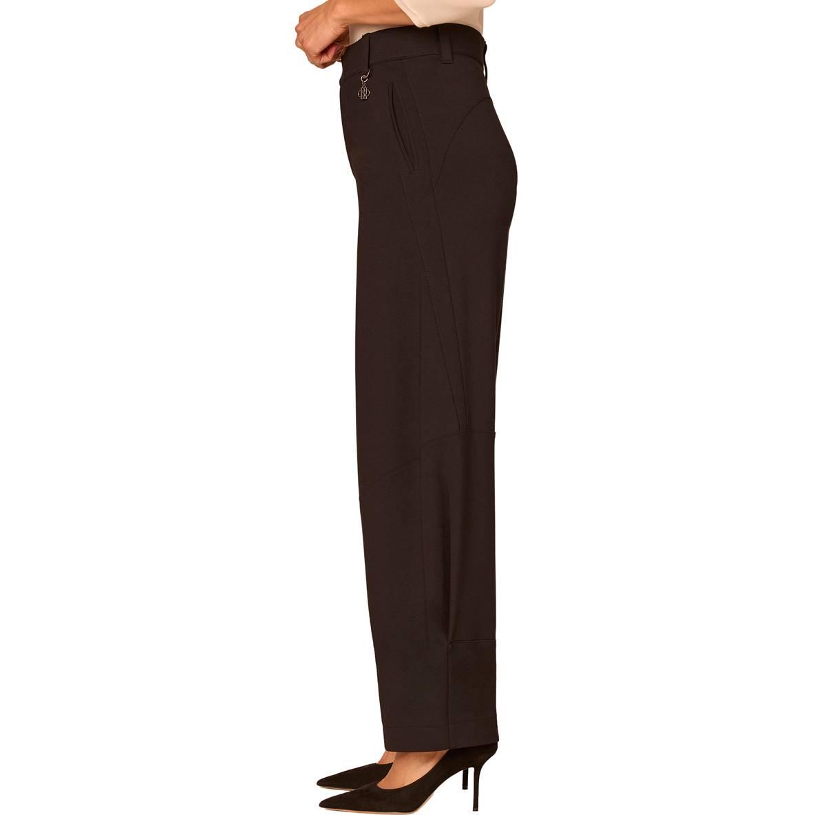 Womens Democracy Skyrise Barrel Leg Ponte Pants