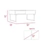 FM FURNITURE Hamilton Dark Walnut Lift Top Coffee Table - image 5