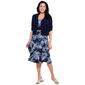 Womens Perceptions Elbow Sleeve Jacket with Print ITY Dress - image 1
