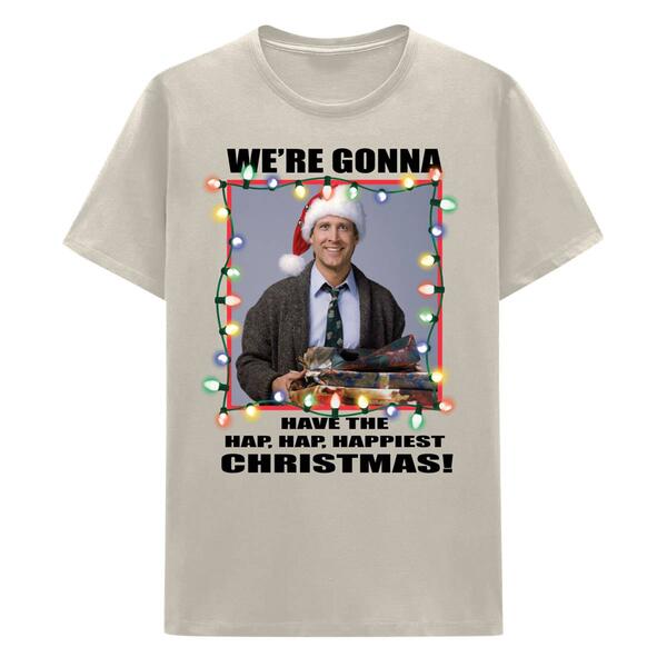 Young Mens Hap-Hap-Happiest Christmas Graphic Tee - image 