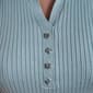 Womens DKNY Short Sleeve Rib Knit Polo Sweater - image 4