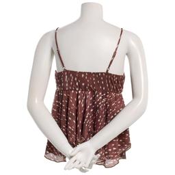 Juniors Madden Girl Mesh Studded Sharkbite Camisole - Chestnut