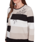 Womens Alfred Dunner Romancing The Stone Blocked Gem Sweater - image 5