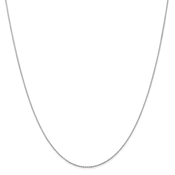 Unisex Gold Classics&#40;tm&#41; .8mm. White Parisian Diamond 14in. Necklace - image 