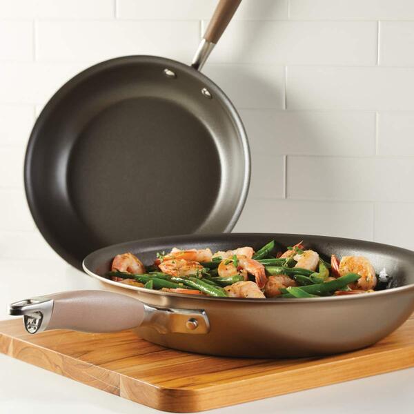 Anolon&#40;R&#41; Advanced Bronze Twin Pack Skillets - image 