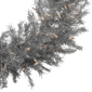 Northlight 36in. Pre-Lit Silver Tinsel Christmas Wreath - image 3