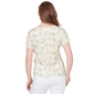 Petite Emaline Key Items Short Ruched Sleeve Leaf Tee - image 1
