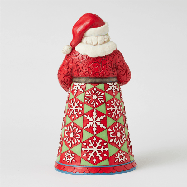 Jim Shore Heartwood Creek Santa Holding Mini Globe Figurine