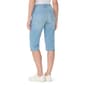 Petite Gloria Vanderbilt Dalia Seamed Denim Capris with Split Hem - image 2
