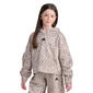 Girls (7-16) adidas(R) Long Sleeve Pleated Leopard Hoodie - image 1