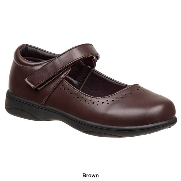 Little Girls Petalia® Hook & Loop Closure Mary Jane Flats