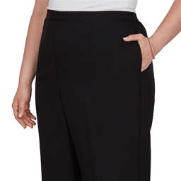 Plus Size Alfred Dunner Dinner Theater Casual Pants -Short Length
