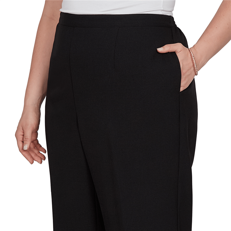 Plus Size Alfred Dunner Dinner Theater Casual Pants -Short Length