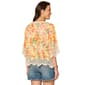 Plus Size Democracy 3/4 Sleeve Scallop Lace Trim Blouse - image 2