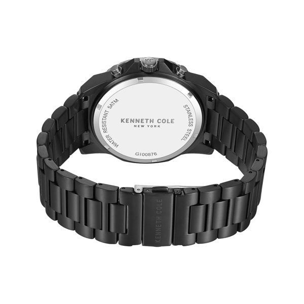 Mens Kenneth Cole New York® Chronograph Black Watch-KCWGI0087604