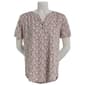 Plus Size Hasting & Smith Short Sleeve Floral Daisy Henley Tee - image 1