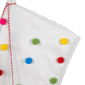 Northlight 20in. White Christmas Stocking with Pom-Poms - image 5