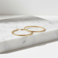 Saffron 60mm 18kt. Gold Plated Twisted Hoop Earrings - image 3