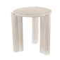 9th & Pike® Traditional Cream Teak Wood Accent Table - image 1