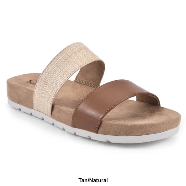 Womens Cliffs by White Mountain Tahlie Textured Slide Sandals
