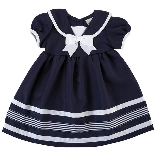 Toddler Girl Rare Editions Nautical Dress - image 