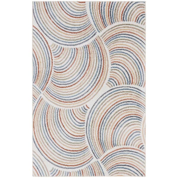 Nourison Astra Groovy Swirl Rectangular Area Rug