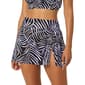 Womens Anne Cole Shadow Palm Side Slit Swim Skirt - image 1