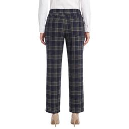 Petite Preswick & Moore® Pull On Double Knit Plaid Pants
