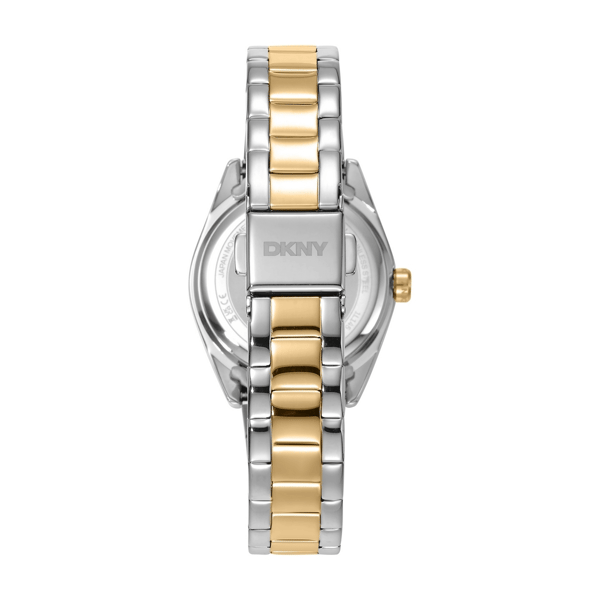 Womens DKNY Logo Silver Dial Two-Tone Watch Gift Set DK1L145M0095