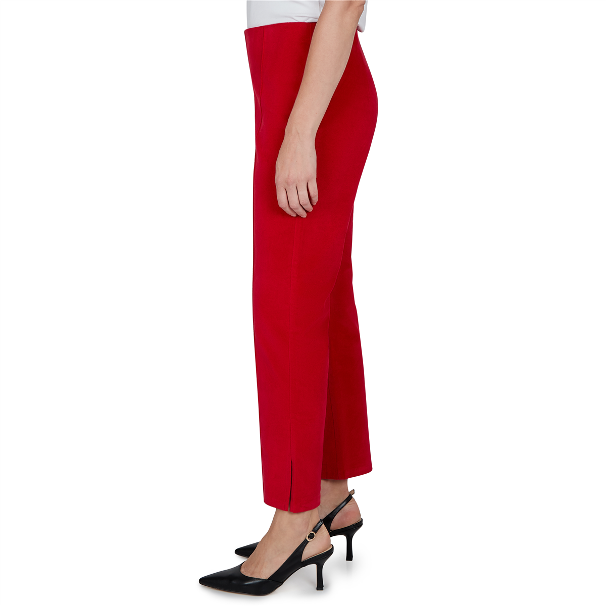 Womens Ruby Rd. Mysterious Romance Solid Pull On Pants