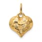 Gold Classics&#8482; 14kt. Basket Weave Pattern 3D Heart Pendant - image 3
