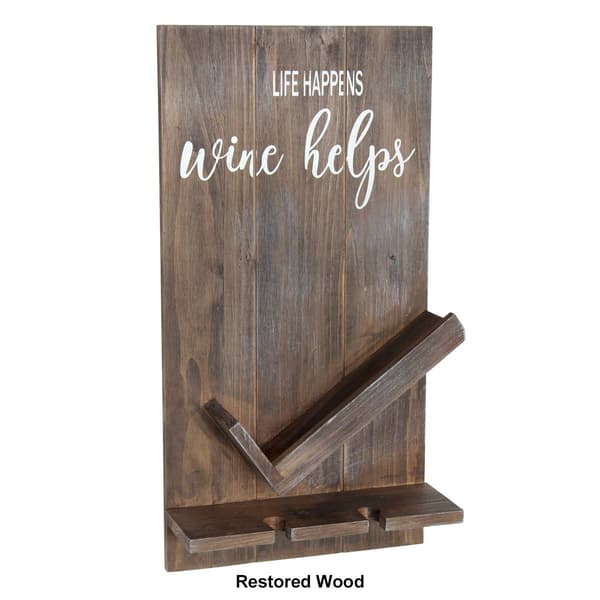 Elegant Designs&#8482; Lucca Wall Mounted Wine Bottle Shelf