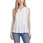 Womens NY Collection Sleeveless Eyelet Trim Tuwa Tank - image 1