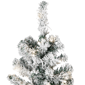 Northlight 6.5ft. Pre-Lit Medium Flocked Pine Christmas Tree - image 5