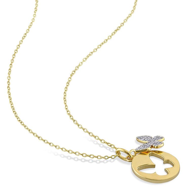 Diamond Classics™ Double Butterfly Necklace